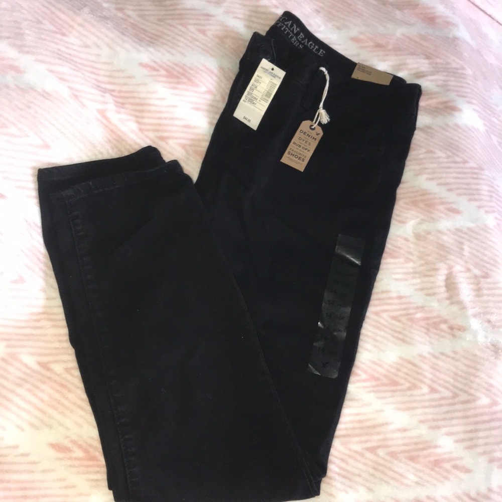 Brand new all black American Eagle jeggings